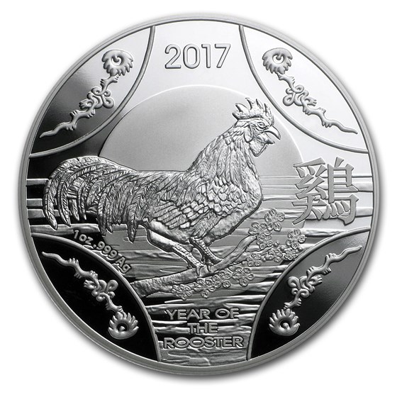 2017 Australia 1 oz Silver Year of the Rooster Proof 2017 Australia 1 oz Silver Year of the Rooster Proof